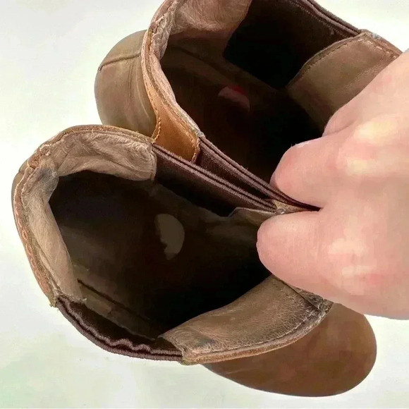 Tommy Bahamas Kishiko ankle booties 6 brown nubuck leather wedge platform boots - Picture 11 of 12